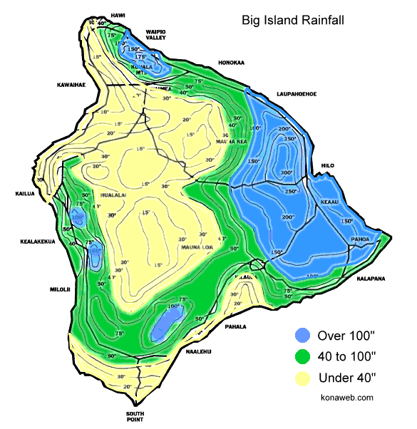 Big Island rainfall